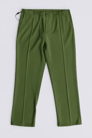 شلوار لینن مردانه کمرکش نیم بگ KG 52 - تصویر ویژه