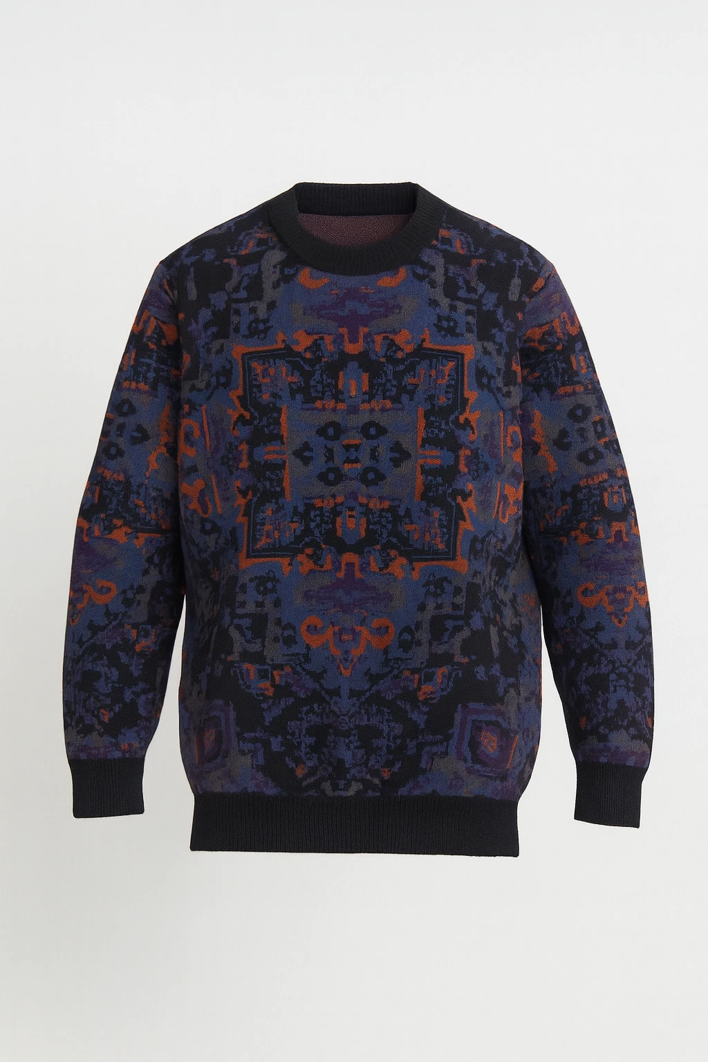 بافت یقه گرد ژاکارد - تصویر ویژه